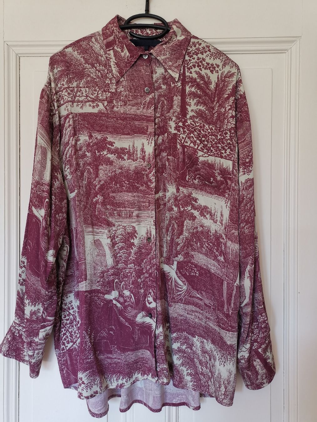 Camicette: Parentis Seidenbluse mit Druck, oversized  – Usato da Uerikon venduto da pink_flamingo