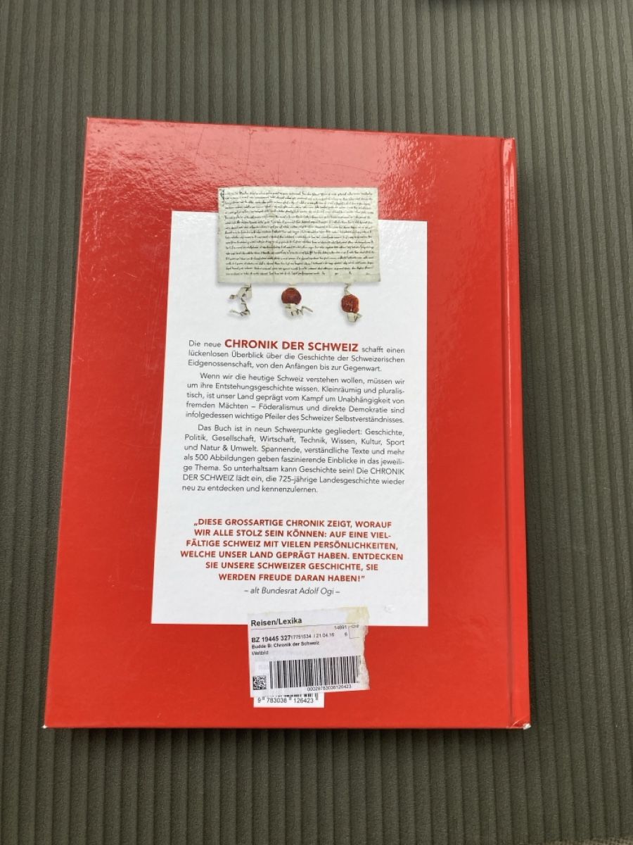 Libri: Chronik der Schweiz - Limitierte Jubiläumsedition – Usato da Dübendorf venduto da rappoport 1