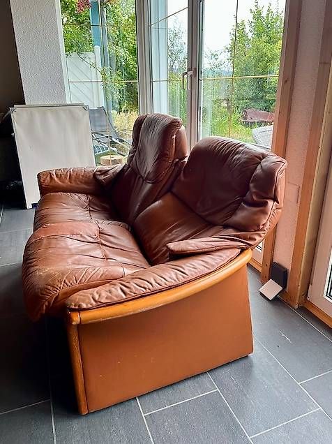 Sofas: Hochwertiges Stressless Doppelsofa Ekornes, Echtleder – Gebraucht aus Weingarten-Kalthäusern von redex 2