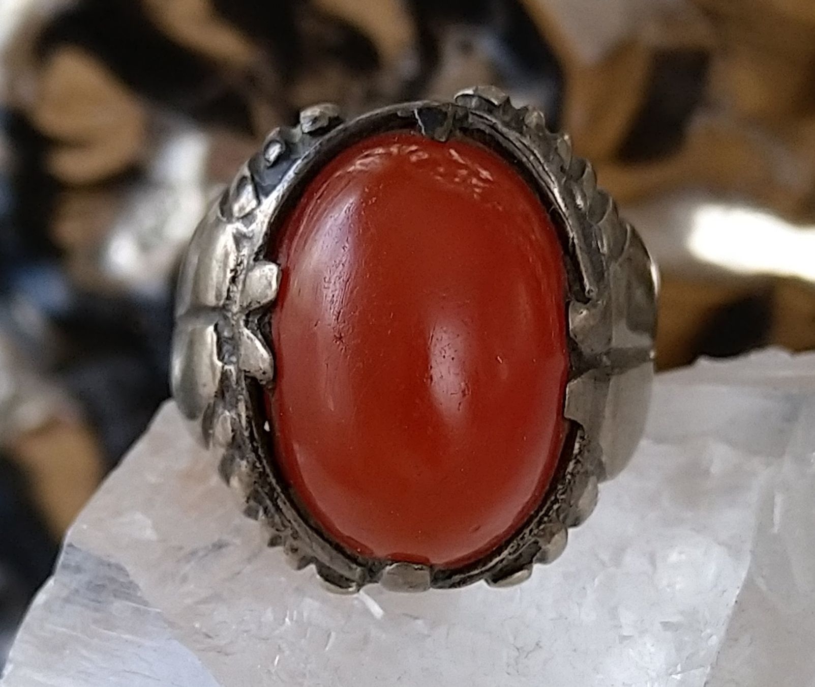 Ringe: MEGA RING SILBER 800 MIT GROSSEM STEIN – Gebraucht aus Romanshorn von Glitzer-Paradies 4