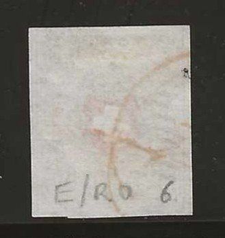 Alle Briefmarken: 1850 : Rayon Nr. 16II - E-RO, T6 – Gebraucht aus Gümligen von Geniusbuy 1