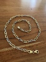 Elegante Bicolor Halskette aus Gold & Weißgold – 585 / 14K –