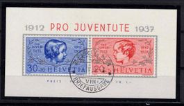 1937 Pro Juventute Block J83/J84 ʘ