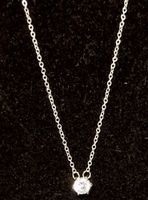 Kette mit Glassteinanhänger 44cm