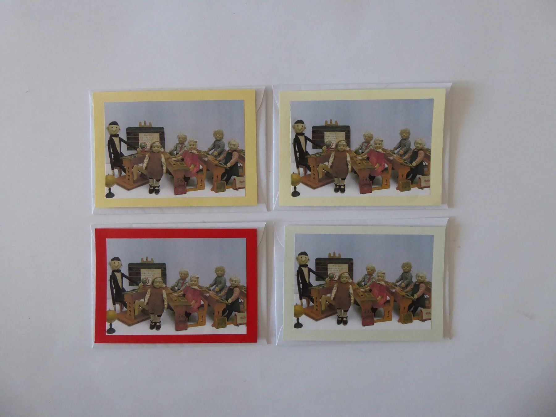 Cartoline: Schreibkarten Nostalgieschule m.Couverts – Nuovo e nell'imballaggio originale da Turbenthal venduto da Panau