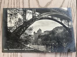 AK Bern Kirchenfeldbrücke mit Bundespalast gel 1918