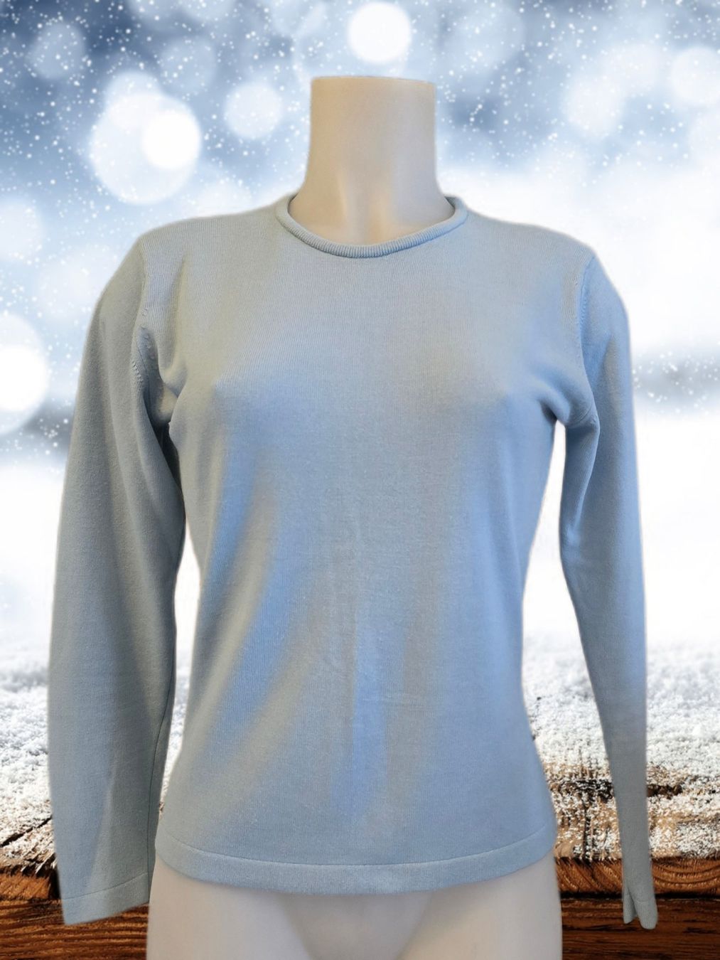 Pulls & Sweat-shirts: Leichter Winter Pullover, hellblau. – D'occasion à Aarburg par Hystoria 3