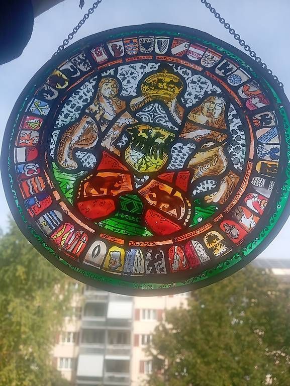 Autres antiquités ou arts: Wappenscheibe 25 cm Durchmesser – D'occasion à Basel par Petergunn 1