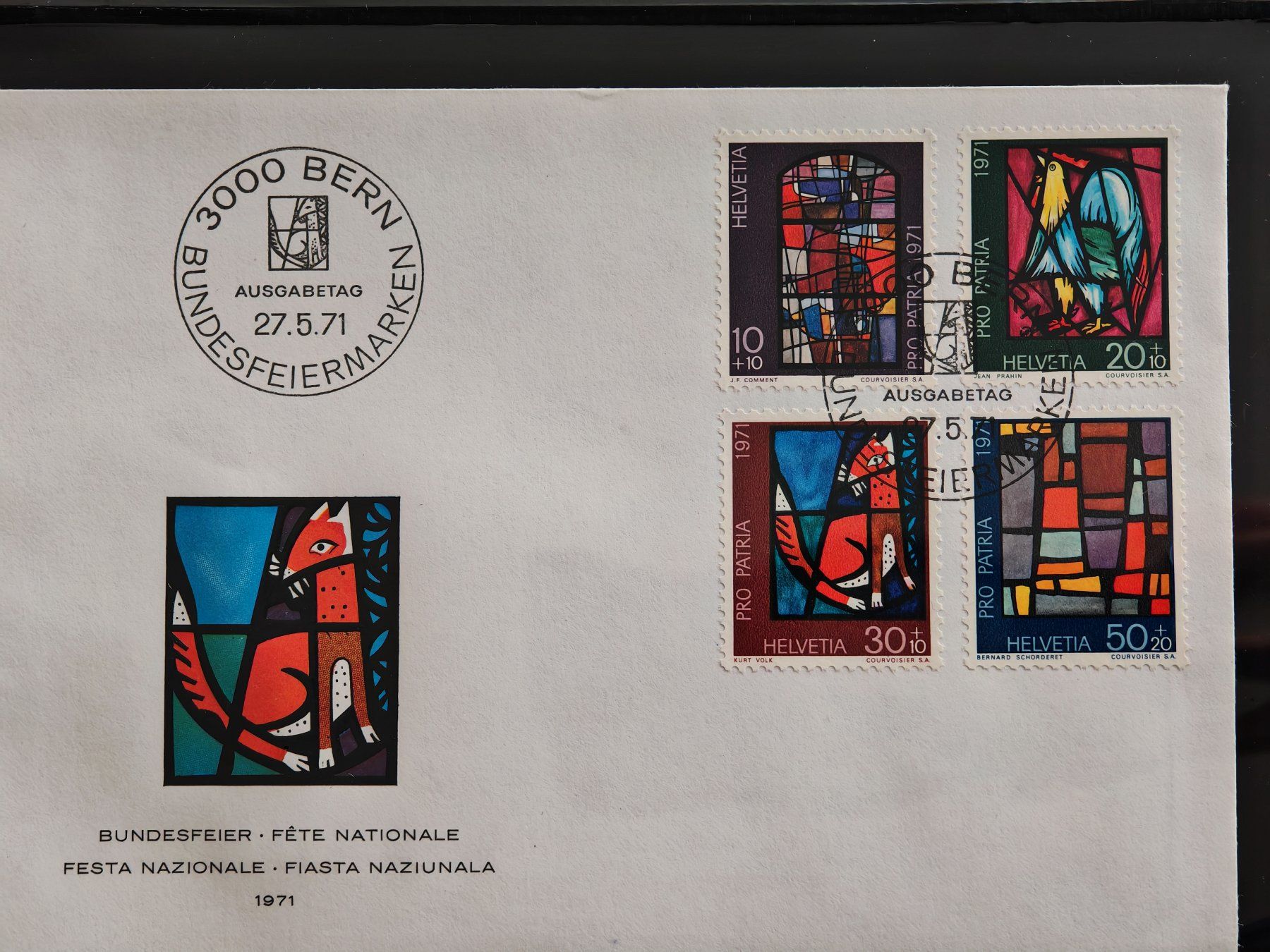 Tutti i francobolli: Ersttagsbrief, Bundesfeier 1971, Bern – Usato da Zuerich venduto da Antiquarium