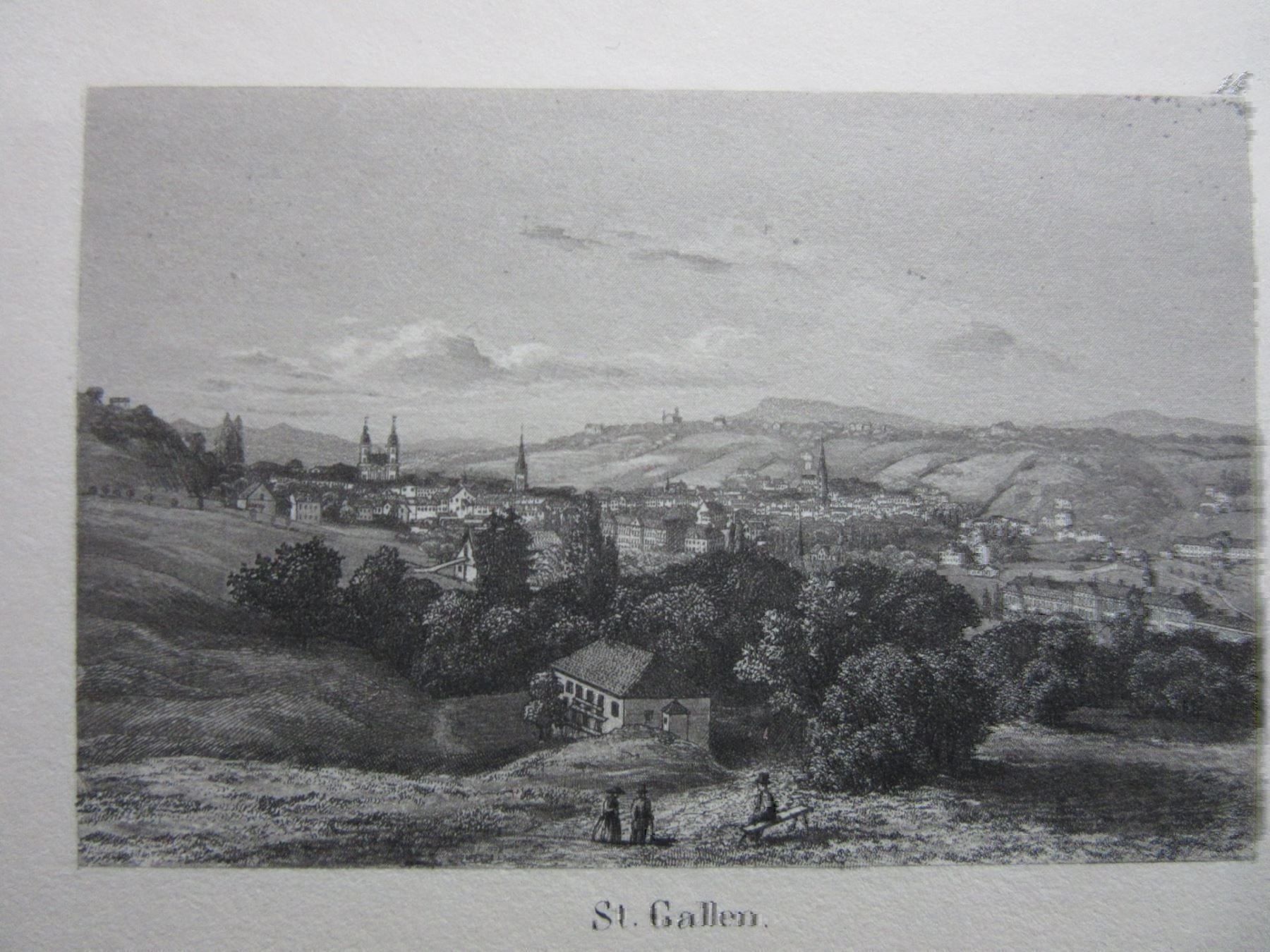 Incisioni: ST.GALLEN AQUATINTA – Usato da Gersau venduto da grafik-kunst