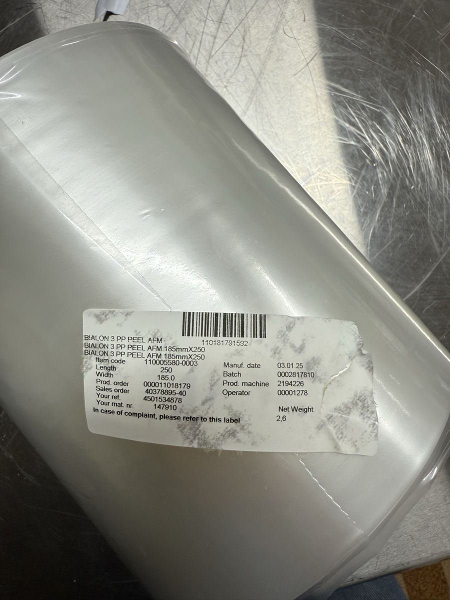 Folien: Siegelfolie AF 60 my, 185 mm, 250m – Neu und originalverpackt aus Ebikon von Rechsteiner90 2