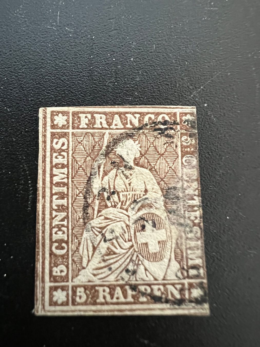 Alle Briefmarken: Strubel 5 Rappen gest.    (5748) – Gebraucht aus Hinwil von Sidi4