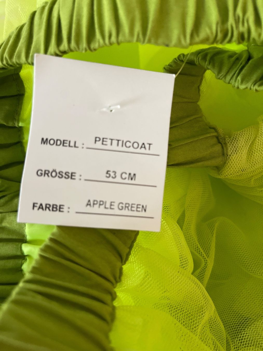 Gonne: Petticoat apfelgruen – Nuovo e nell'imballaggio originale da Kilchberg ZH venduto da Seb92 6