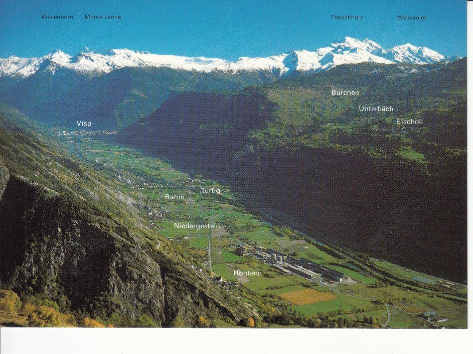 Cartoline postali: Rhonetal um 1995 – Usato da Bürglen TG venduto da StampGraf