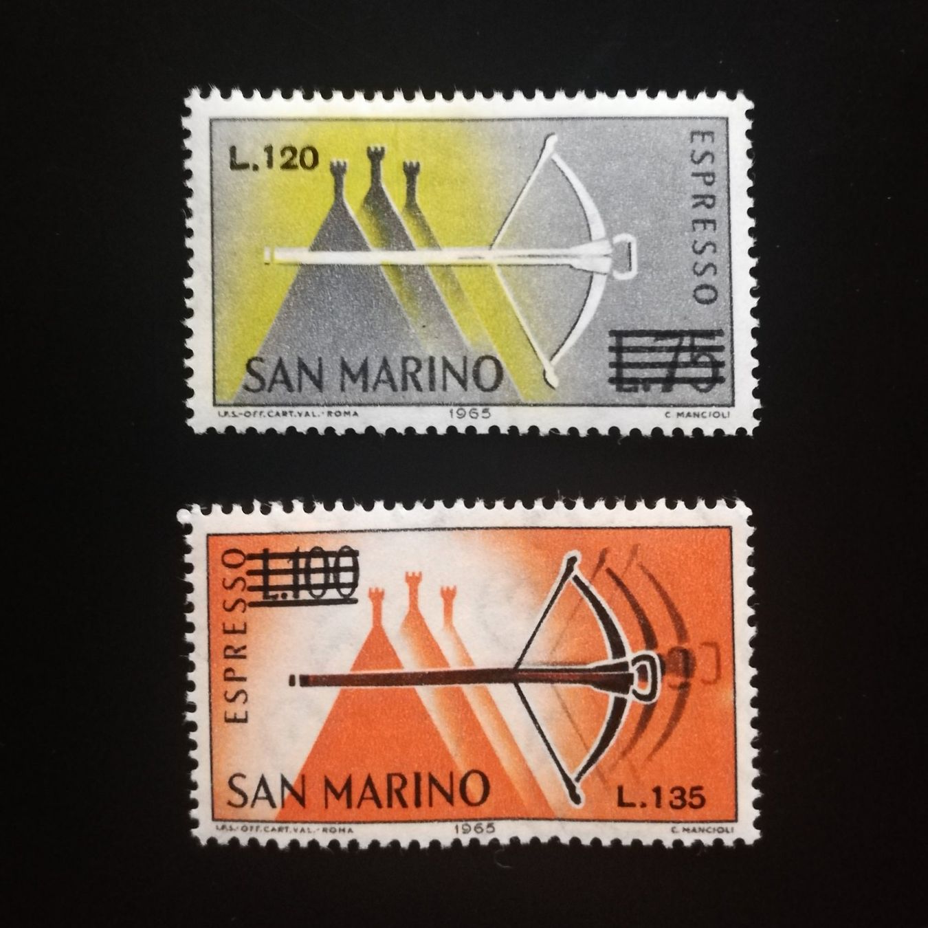 Tutti i francobolli: San Marino Briefmarken Serie Eilmarken, 1965 – Nuovo (secondo la descrizione) da Gümligen venduto da Fairseriver