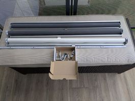Ikea FRIDANS Verdunklungsrollo, grau, 100x195 cm(3 Stück)