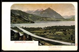 AK Heimwehfluh b. Interlaken, Blick auf den Niesen