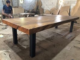 Tisch Baumscheibentisch Esstisch Soar Holz Baumstammtisch