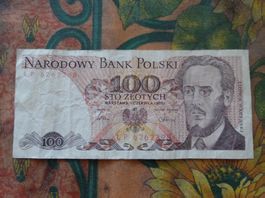 POLOGNE  100  Zlotych  Billet