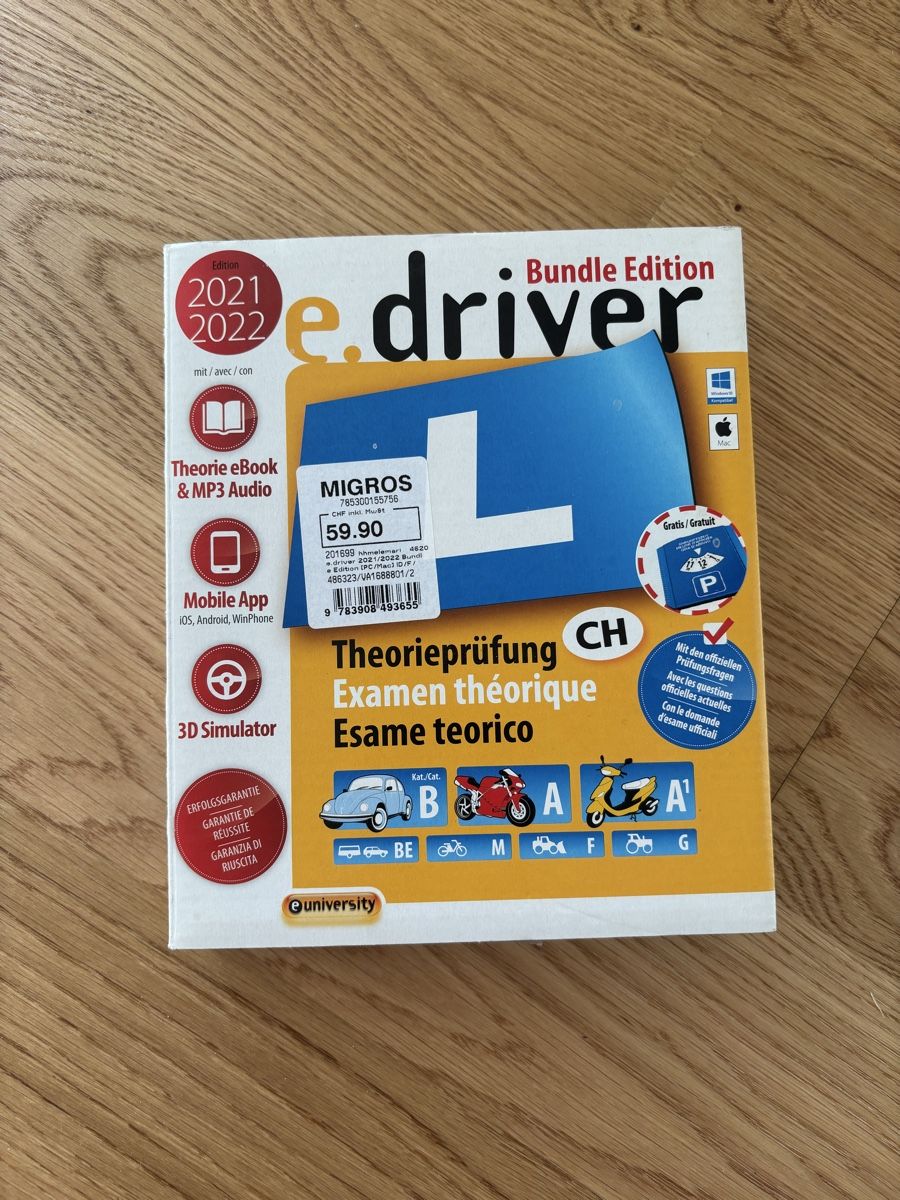 Audiolibri: E-driver théorie permis de conduire – Nuovo (secondo la descrizione) da Gampelen venduto da dbellenot