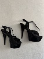 Pleaser DELIGHT-609 Damen High Heels Schwarz Lack EU 41