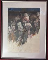 Original / Öl auf Papier / Jahr 1990 von Robert Indermaur