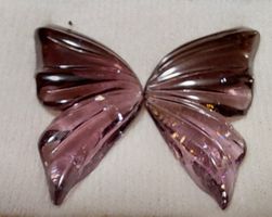 Schmetterling aus geschliffenem Turmalin in rosa 17.65ct