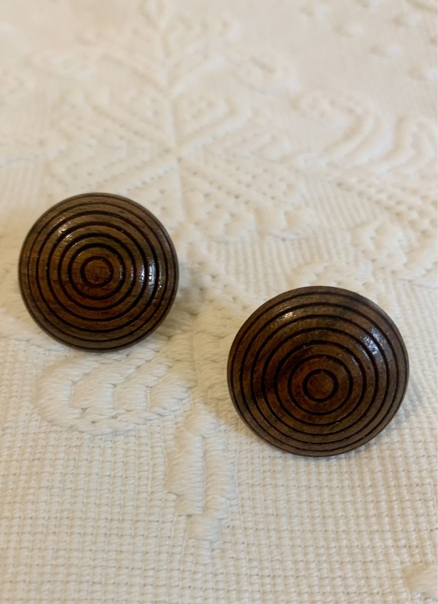 Ohrringe & -stecker: Vintage Holzohrringe – Gebraucht aus Zürich von p_q7q_nichtraucher