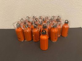 Restposten Trinkflaschen aus Alu, 24 Stück, 3dl, orange, Neu