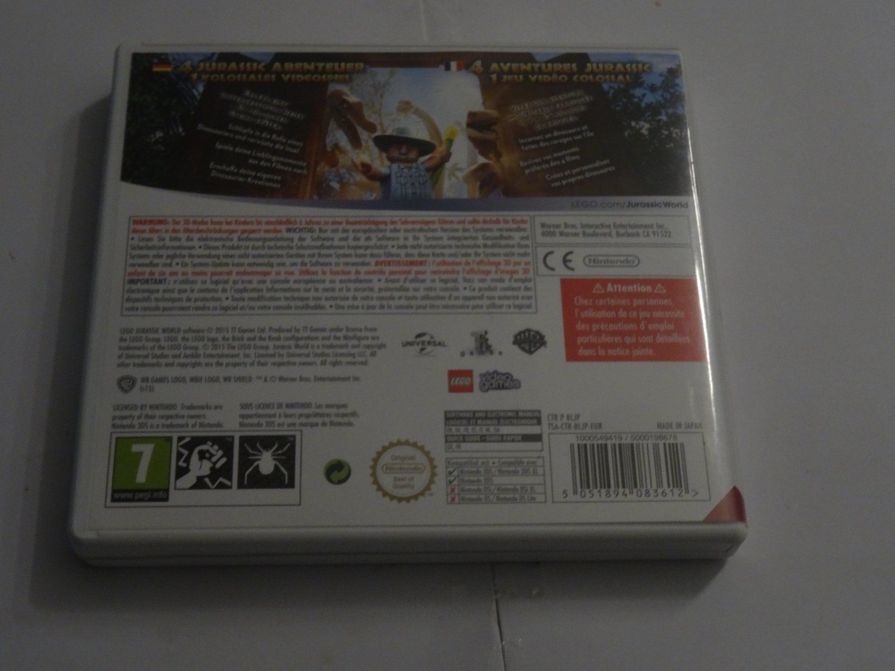 Nintendo Spiele: Lego Jurassic World 3DS – Gebraucht aus Olten von Disc-Ausverkauf 2
