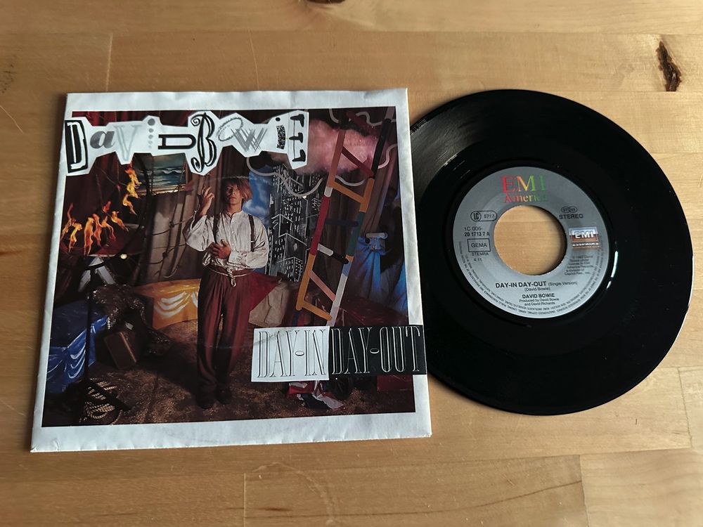 DAVID BOWIE tolle Day in day out Kult Single Top Hit 1987 (Gebraucht ...