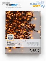 STAR Lichtervorhang Icicle 240 warmweisse LEDs