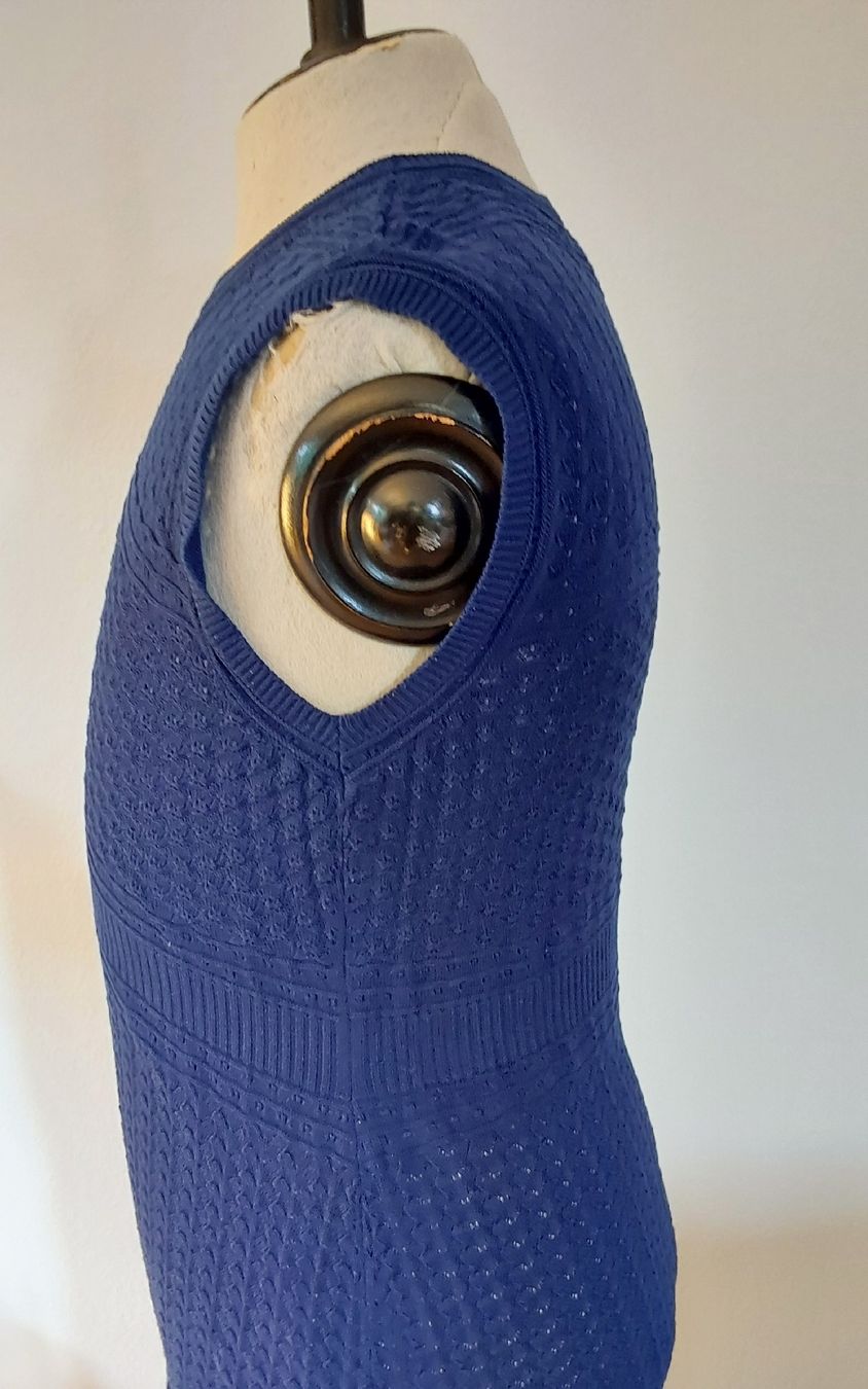 Ivko Vestiti: Strickkleid Ivko blau 38 – Usato da Köniz venduto da scopello12 3