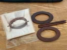 Gardinen Dekoration Halterung aus Holz - NEU!