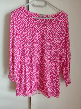 Bluse pink/weiss Grösse 38 - NEU