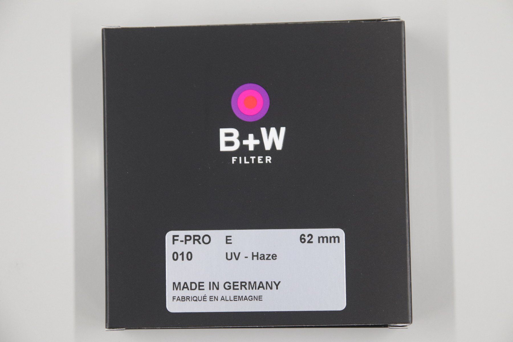 Filtri: B+W UV Filter 62mm / F-PRO – Nuovo e nell'imballaggio originale da Zofingen venduto da OWYSSAG