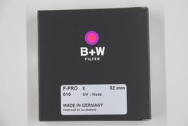 B+W UV Filter 62mm / F-PRO