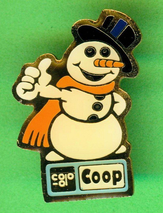 Placchette & Badge: Coop  Schneemann – Usato da Winterthur venduto da Sammleroase