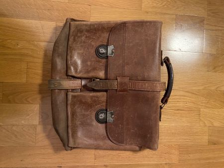 Vintage-Ledertasche / Aktentasche