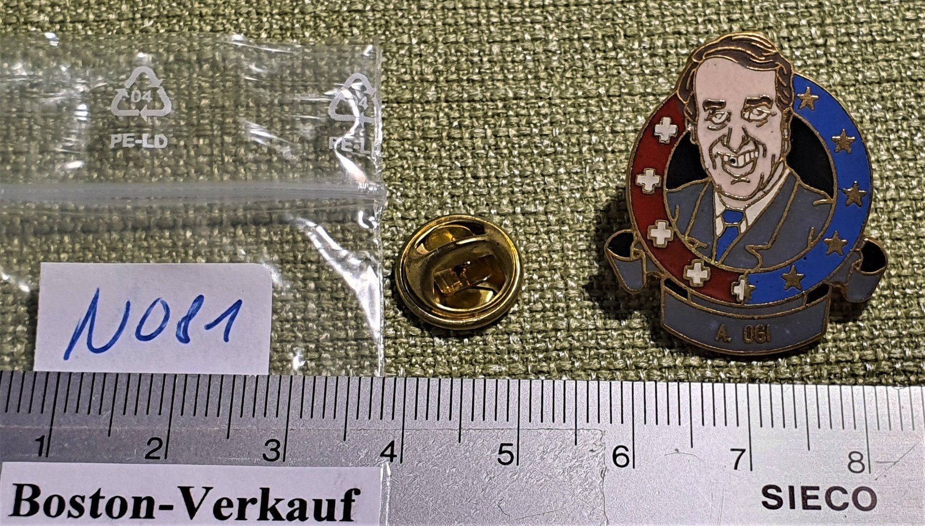 Spille & Fermagli: N081 - Pin Schweizer Bundesrat A. Ogi – Usato da Reinach BL venduto da Boston-Verkauf 1