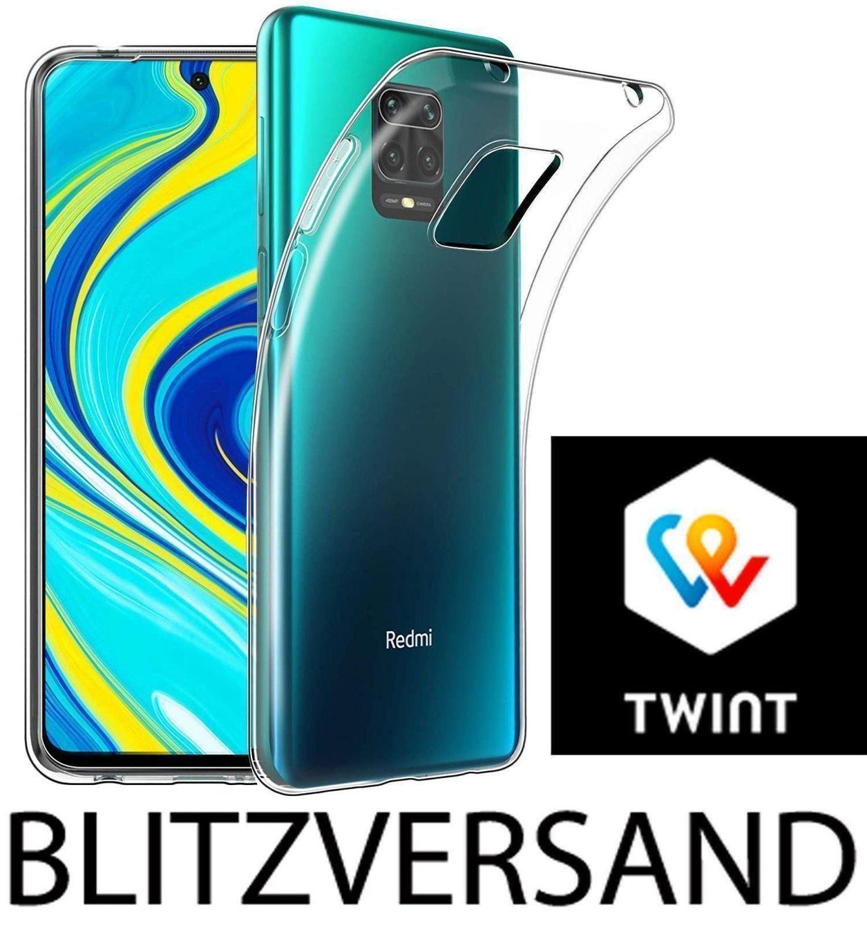 Cover & Protezioni schermo: Xiaomi Redmi Note 9 Pro Hülle Etui Silikon CLEAR Case Cover – Nuovo e nell'imballaggio originale da Volketswil venduto da coverandmore
