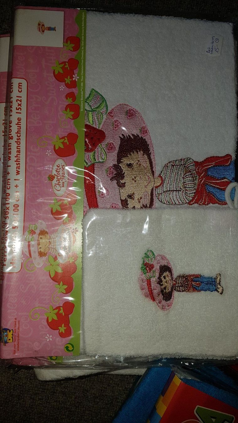 Teli da bagno: Froteeset Strawberry weiss – Nuovo e nell'imballaggio originale da Schwarzenburg venduto da Flamingo07