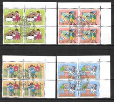 Viererblockserie Pro Juventute 1984 J290-J293 ET 26.11.1984