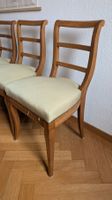 4 Holzstühle mit Polster