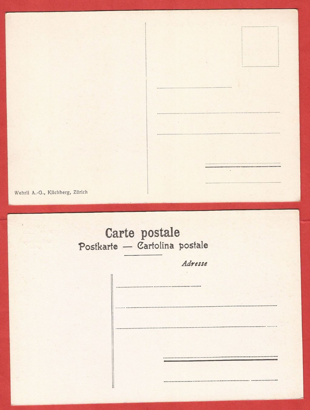 Cartoline postali: 2 AK's Monte Rosa bei Zermatt - ca. 1910 – Usato da Fislisbach venduto da Porano 1
