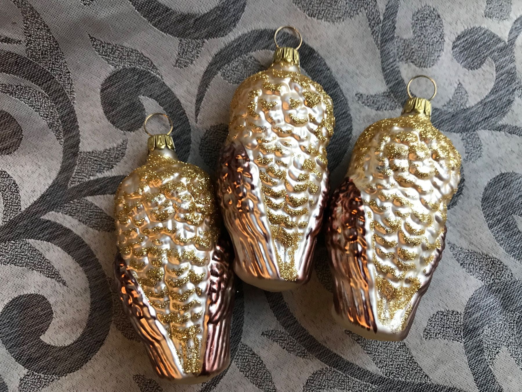 Tutte le decorazioni: 3 Eulen Eule Vogel Christbaumschmuck – Nuovo e nell'imballaggio originale da Alpnach Dorf venduto da marvo 3