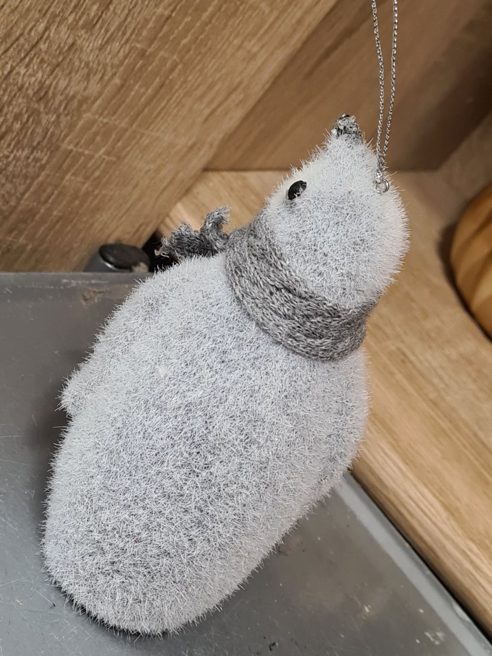 Tutte le decorazioni: Filz Pinguin Christbaum Hänger,  ca.14 cm – Usato da Amriswil venduto da kleindeko 3