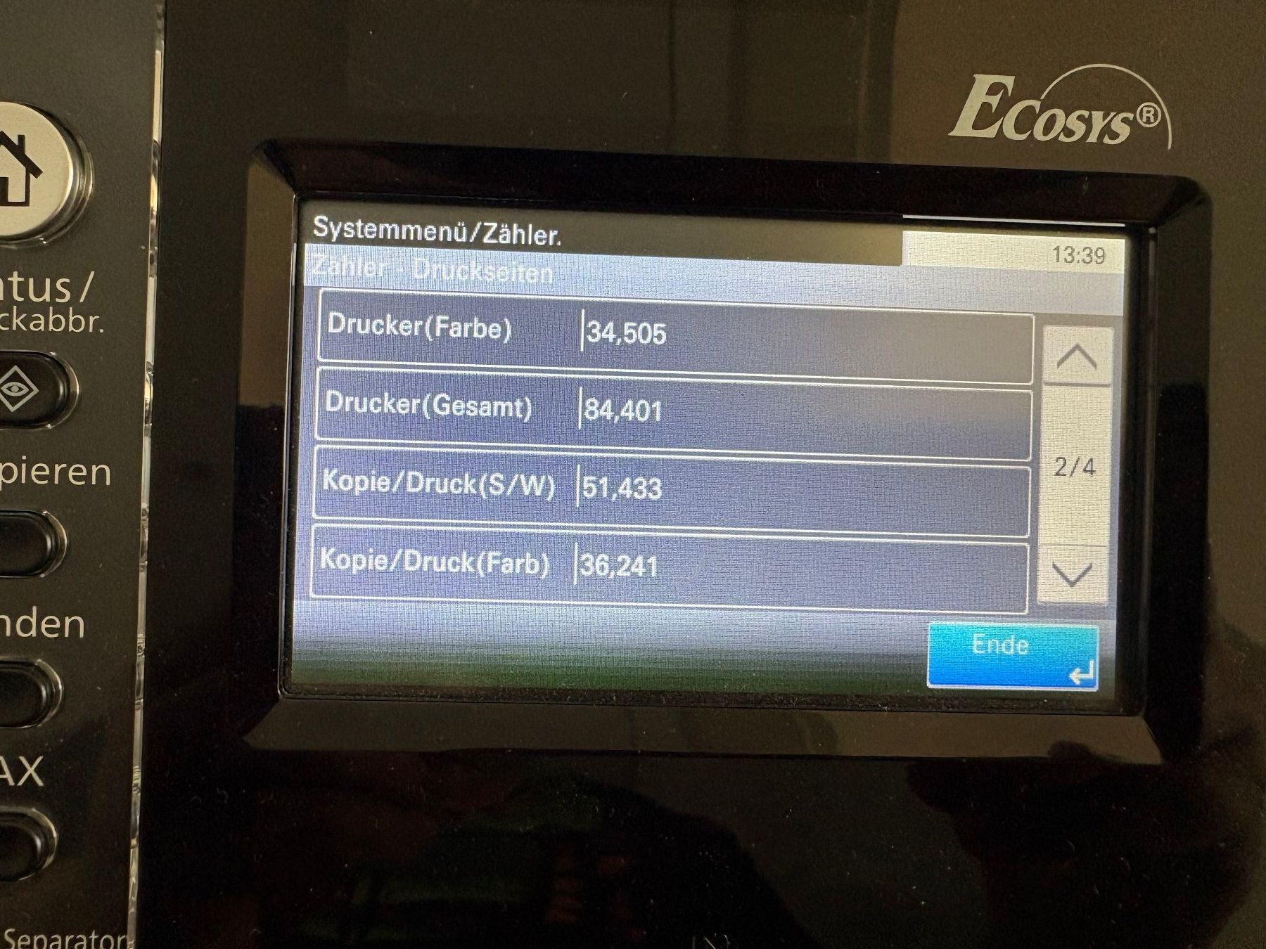 Kyocera Stampanti: Kyocera EcoSys M8124cidn Multifunktionsdrucker – Usato da Amriswil venduto da hardware_uschi 2