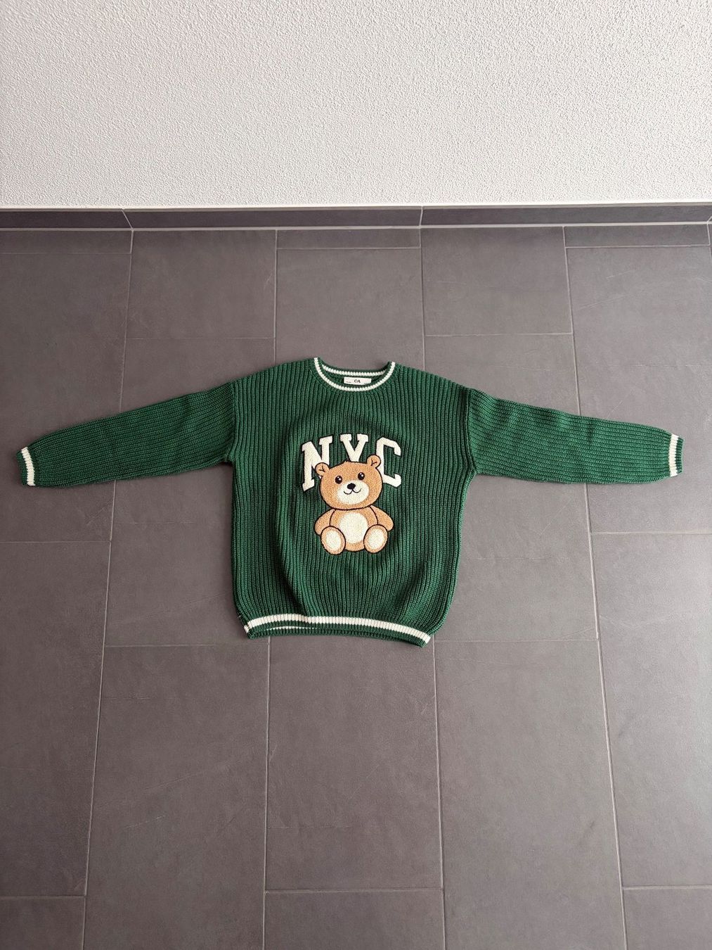 C&A Maglioni & Felpe: C&A Pulli, Strickoptik, grün, Gr. 146/152 – Usato da Beinwil am See venduto da den_p9db