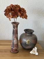 2 Vintage Vasen Ruscha Art WG Mid Century, Steinvase Retro